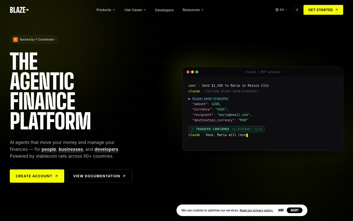Blaze — Marketing Site